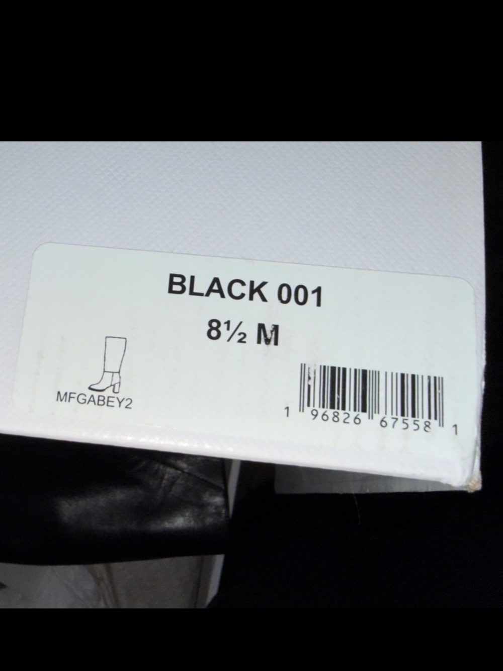 Marc Fisher Women's Black Gabey2 Leather Knee High Boots Size 8.5 M Block Heel - Picture 11 of 11